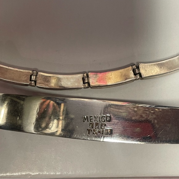 ❤️Beautiful Vintage 950 Red Jasper made in Mexico matching Jewelry Set - Picture 9 of 15